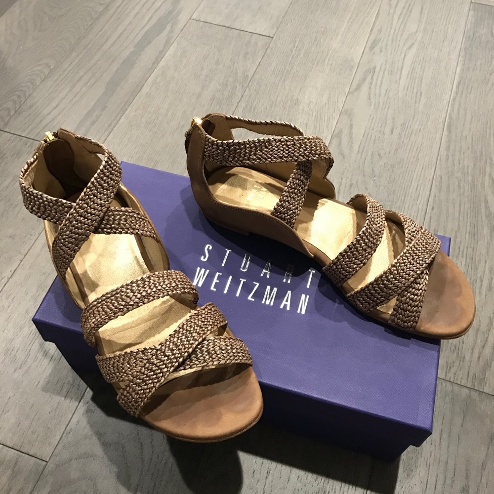 Stuart Weitzman Shade Nubuc Sandals